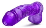 Blush B Yours Plus Hefty N Hung Phthalate-Free TPE Dildo – Purple - Image 3