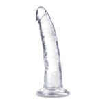 Blush B Yours Plus Lust N Thrust Clear TPE Dildo with Suction Cup Base - Image 3