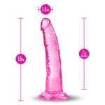 Blush B Yours Plus Lust N Thrust TPE Dildo with Suction Cup Base – Pink - Image 5
