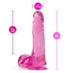 B Yours Plus Ram N Jam Dildo – Pink - Image 3