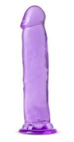 B Yours Plus Thrill N Drill Purple TPE Dildo with Suction Cup - Image 3
