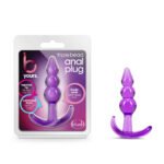 B Yours - Triple Bead Anal Plug - Purple - Image 2
