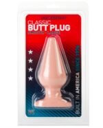 Doc Johnson Classic Butt Plug Smooth Large White Phthalate-Free Anal Plug