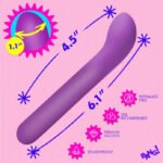 G-Spot Flexible Silicone Vibrator - Purple - Image 3