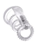 Fantasy X-Tensions Vibrating Cock Cage – Clear - Image 2