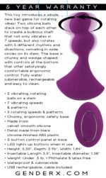 Ball Game Purple Dual-Motor Rotating Vibrator – Rechargeable - Image 9
