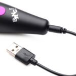 Bang - 10x Vibrating Mini Silicone Wand - Purple - Image 2