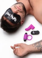 Bang Couple's Kit Vibrating Ring and Finger Sleeve Set with Blindfold – Purple - Image 5