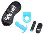 Bang Duo Blast Kit Rechargeable Vibrating Anal Plug and Cock Ring Set with Bullet Vibe – Blue - Image 7