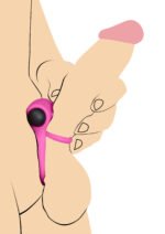 Bang - Silicone Cock Ring and Bullet With Remote Control - Pink - Image 5