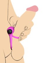 Bang - Silicone Cock Ring and Bullet With Remote Control - Purple - Image 5