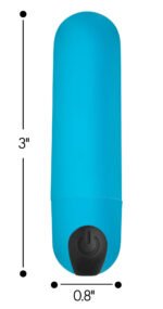 Bang Vibrating Bullet with Wireless Remote Control – Blue - Image 5