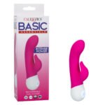 Basic Essentials Rechargeable Dual Pleaser Vibrator – Pink - Image 2