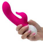Basic Essentials Rechargeable Dual Pleaser Vibrator – Pink - Image 4