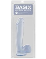 Basix Rubber Works 12 Inch Dong With Suction Cup - Clear - Image 2