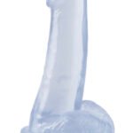 Basix Rubber Works 8 Inch Suction Cup Dong - Clear