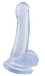 Basix Rubber Works 8 Inch Suction Cup Dong - Clear