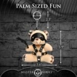 BDSM Teddy Bear Keychain – Light Peach - Image 2