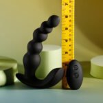 Bead Me Up Black Vibrating Anal Plug with Graduated Beads – Rechargeable - Image 3