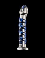 Icicles No. 5 Borosilicate Glass Wand – Blue