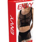Fishnet Armor 2 Piece Set - Os - Black
