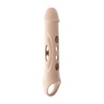 Big Boy Extender Light Vibrating Penis Extender with Remote Control – Beige - Image 10
