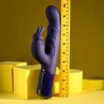 Big Deal Rechargeable Rabbit Vibrator with Dual Motors – Purple - Image 4