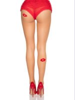Bisou Sheer Kiss Tights - Os - Nude/red - Image 2