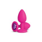 Gemma Purple Gem Pink Silicone Plug - Small - Image 6