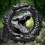 Black Caiman Silicone Cock Ring - Black - Image 5