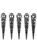 Black Sensory Fingertips – Nickel-Free Metal Finger Cots, Set of 5 - Image 6