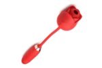 Bloomgasm Romping Rose Suction and Thrusting Vibrator – Red - Image 2