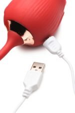 Bloomgasm Romping Rose Suction and Thrusting Vibrator – Red - Image 7