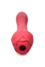 Bloomgasm Sweet Heart Rose Rechargeable Vibrator with Suction – Pink - Image 8