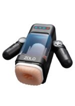ZOLO Blowstation Hand-Held Thrusting Vibrating Masturbator with Heating System – Black - Image 2