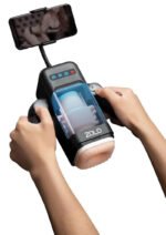 ZOLO Blowstation Hand-Held Thrusting Vibrating Masturbator with Heating System – Black - Image 4