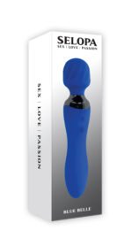 Blue Belle Blue Dual-Ended Vibrator – Phthalate-Free Silicone, USB Rechargeable