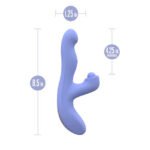 Blush Collection Simone Tapping Rabbit Vibrator – Purple - Image 4
