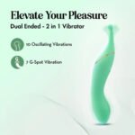 Blush Collection Stella Dual-Ended Vibrator – Green - Image 3