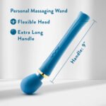 Blush Dianna Rechargeable Vibrating Wand – Teal - Image 2