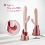Blush Fraya Rechargeable Dual-Motor Rabbit Vibrator – Pink - Image 8
