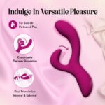 Blush Quinn Rabbit Vibrator Burgundy - Image 3