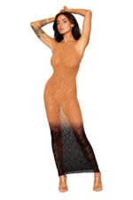 Bodystocking Gown - One Size - Black/copper - Image 2