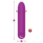 Bombshell Flexible Bullet Vibrator – Berry, Rechargeable, Waterproof - Image 5