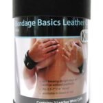 Bondage Basics Black Leather Wrist Cuffs