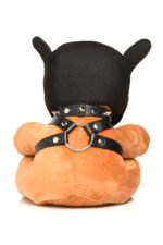 Bondage Pup Bear Plush Toy with Harness – Peach - Image 3