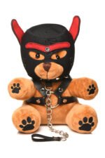 Bondage Pup Bear Plush Toy with Harness – Peach - Image 4