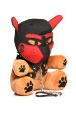 Bondage Pup Bear Plush Toy with Harness – Peach - Image 5