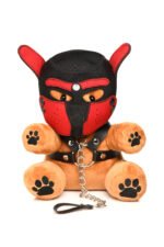 Bondage Pup Bear Plush Toy with Harness – Peach - Image 6