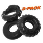 Bonemaker 3-Pack Cock Ring Set – Black - Image 5